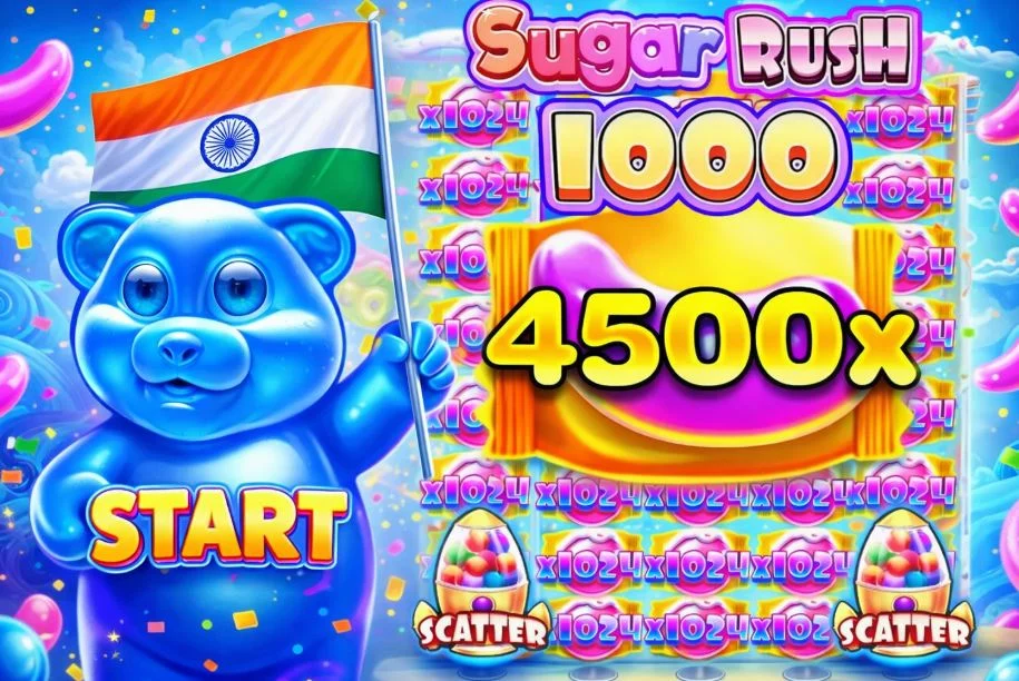 The process of registering, depositing, and taking the first steps in the Sugar Rush 1000 game.